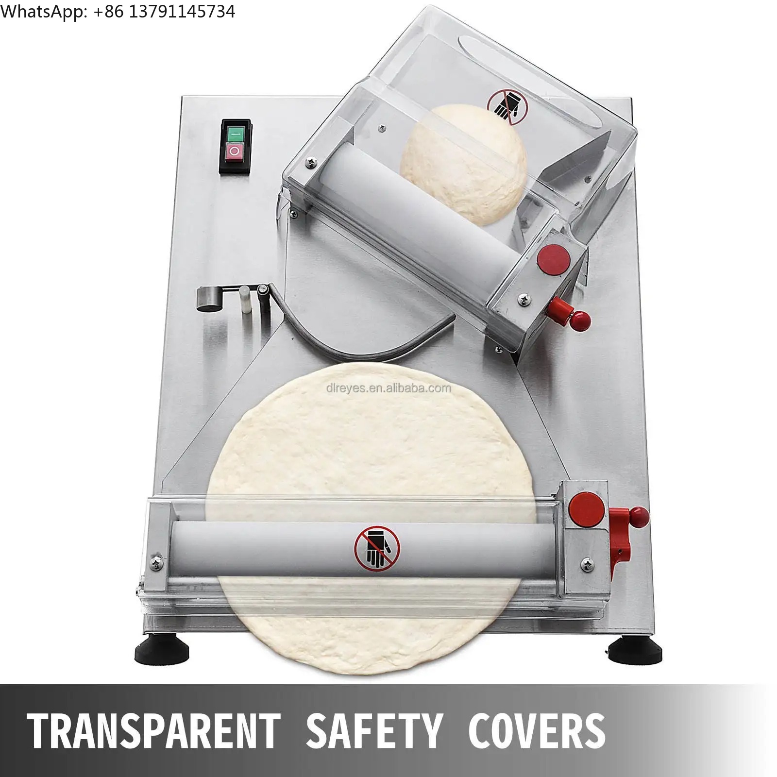 Pizza Conveyor Oven - Máquina Manual Pequena para Esticar Massa,