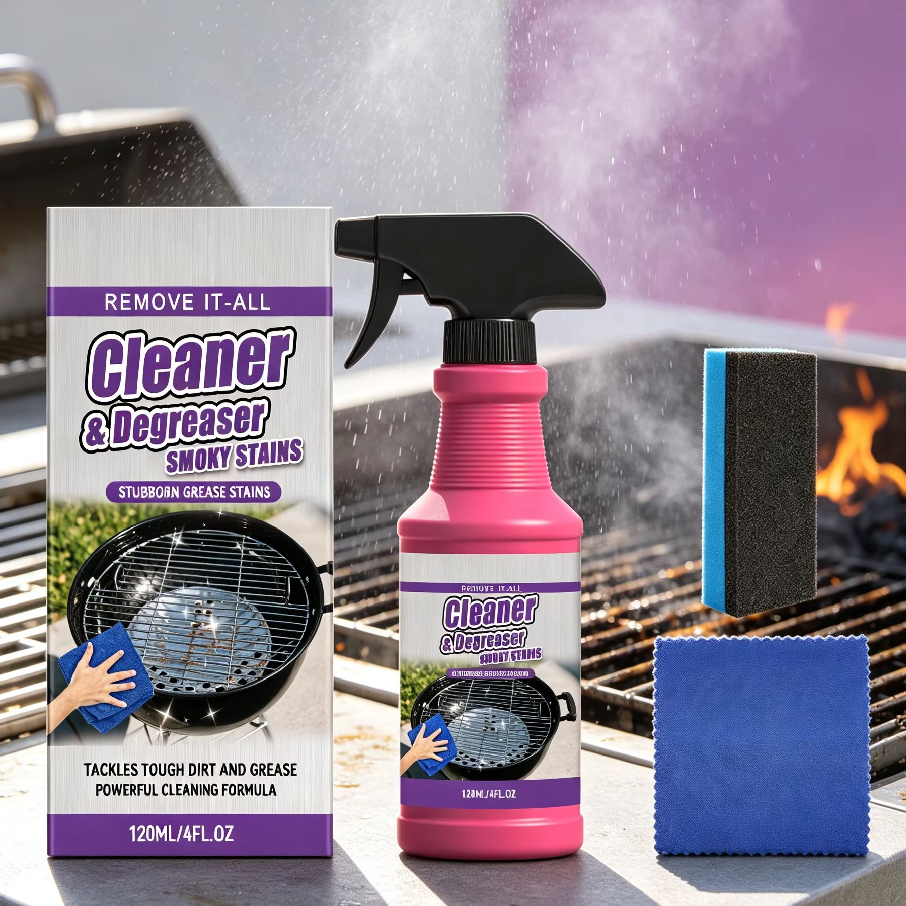 Commercial Kitchen Grease Cleaner - Removedor de Gordura e Manchas de