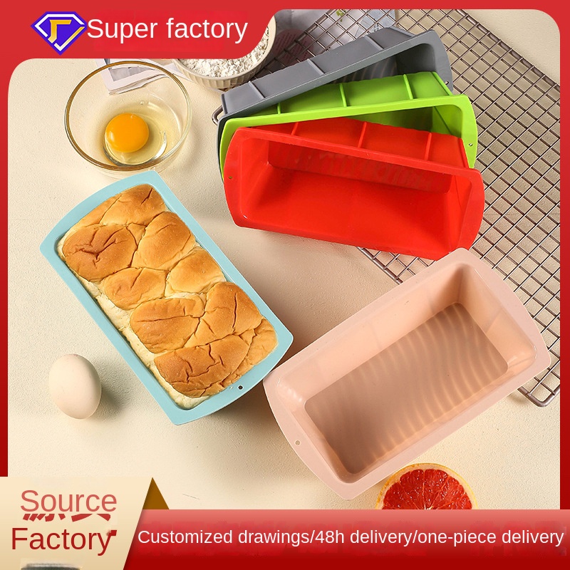 Rotary Bakery Oven - Molde retangular do bolo do silicone,