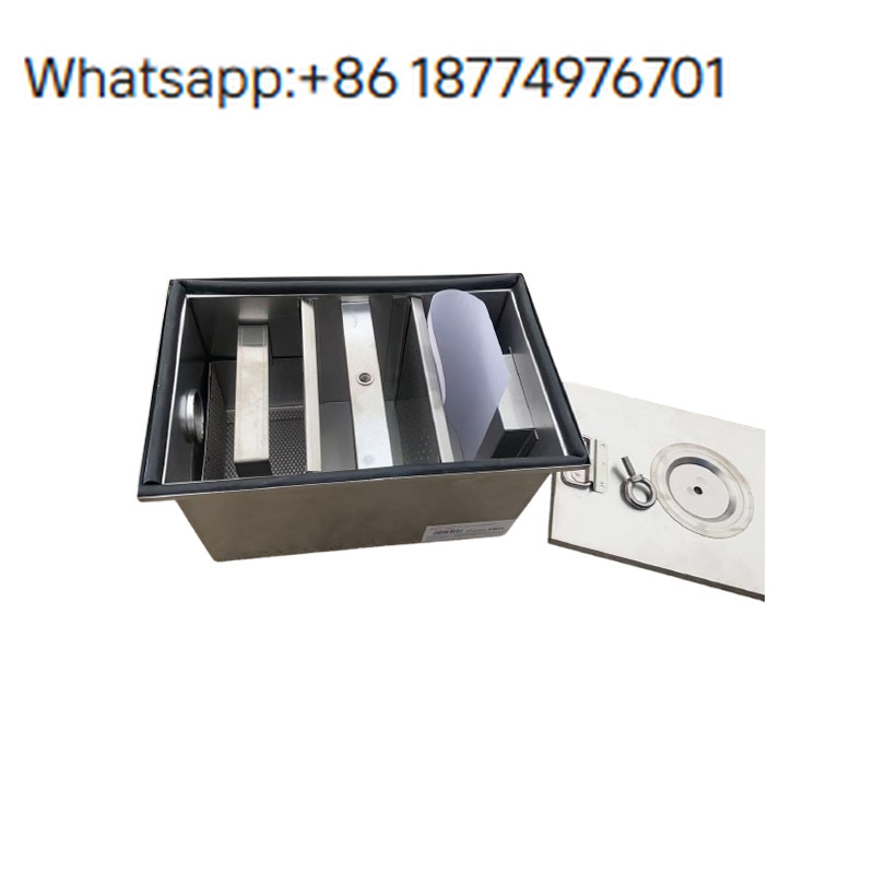 Commercial Kitchen Grease Trap - Pia de Aço Inoxidável para Cozinha