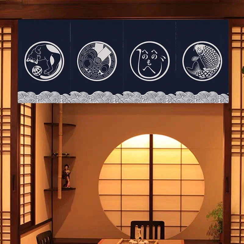 Commercial Kitchen Canopy - Cortina Pendurada Decorativa Japonesa, Cortina Curta,