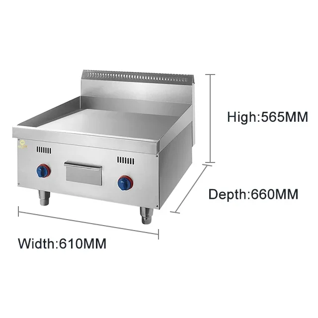 Chapa plana a gás comercial re - Commercial Kitchen Griddle avaliação e preço