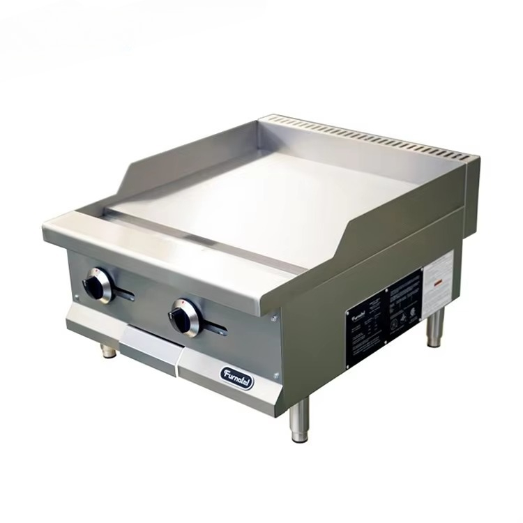 24 '' Chapa Plana Gás Hambúrgu - Commercial Kitchen Griddle avaliação e preço