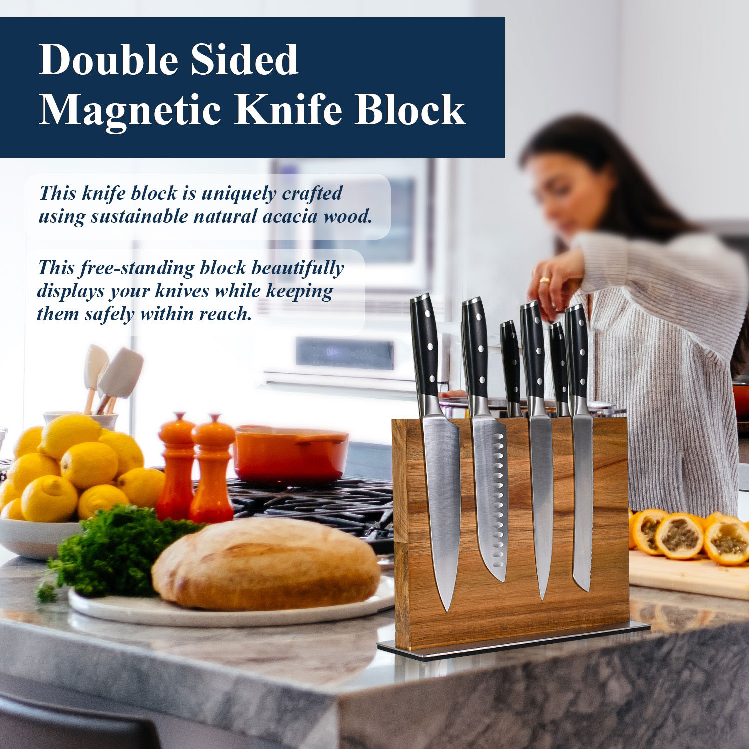 Bloco de faca magnética de alt - Commercial Kitchen Knife Holder avaliação e preço