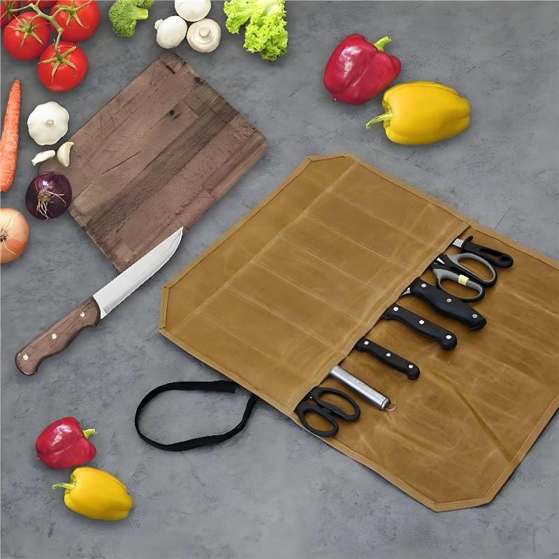 Bolsa de Facas de Chef em Lona - Commercial Kitchen Knife Holder avaliação e preço