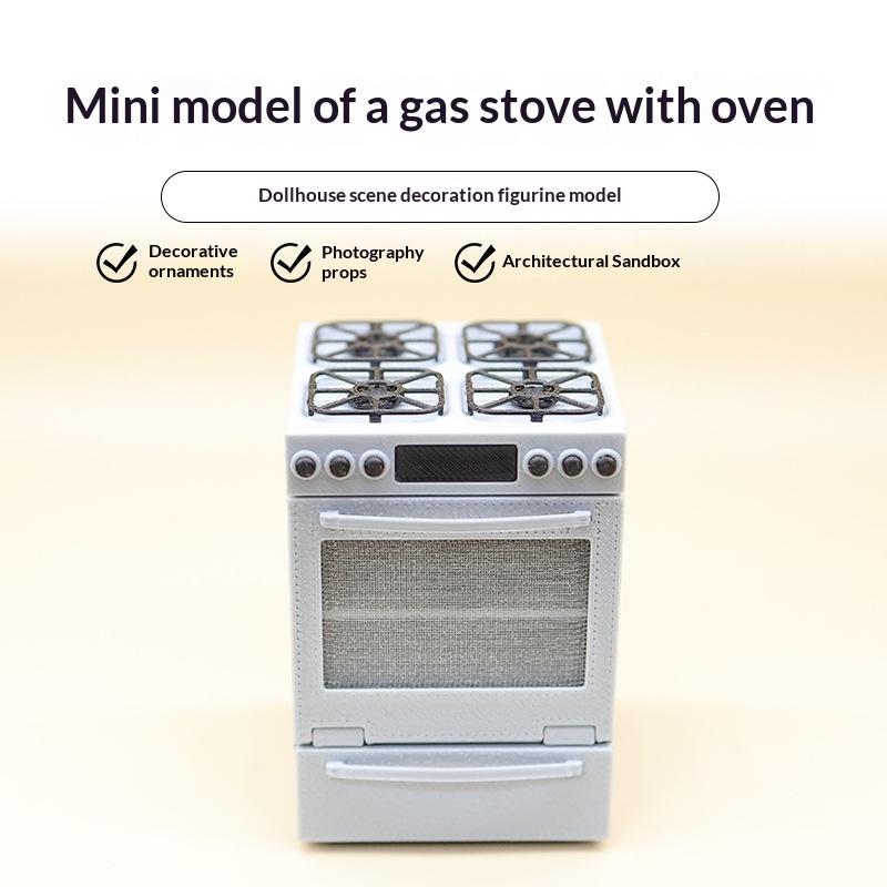 Fogão a Gás Miniatura 1/12 com - Commercial Kitchen Burner avaliação e preço