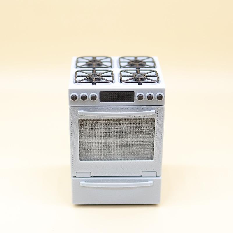 Fogão a Gás Miniatura 1/12 com - Commercial Kitchen Burner avaliação e preço
