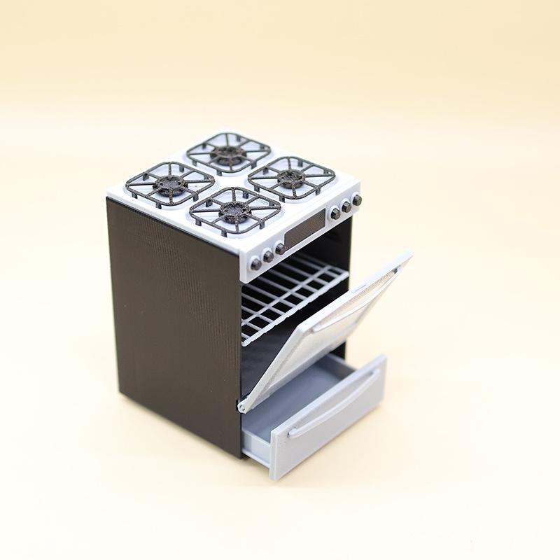 Fogão a Gás Miniatura 1/12 com - Commercial Kitchen Burner avaliação e preço