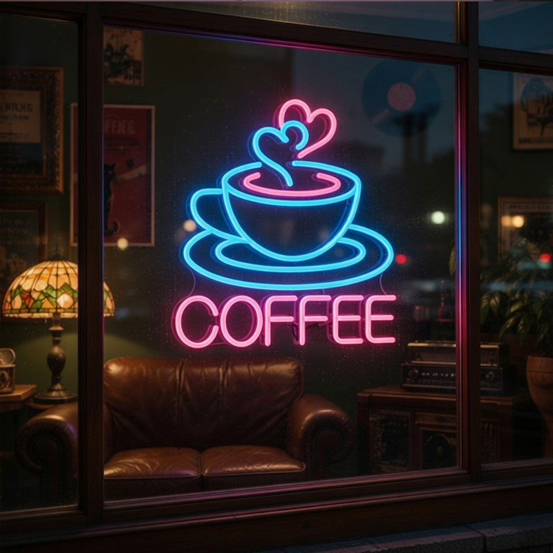Letreiro Neon de Café LED, Luz - Commercial Kitchen Walls avaliação e preço