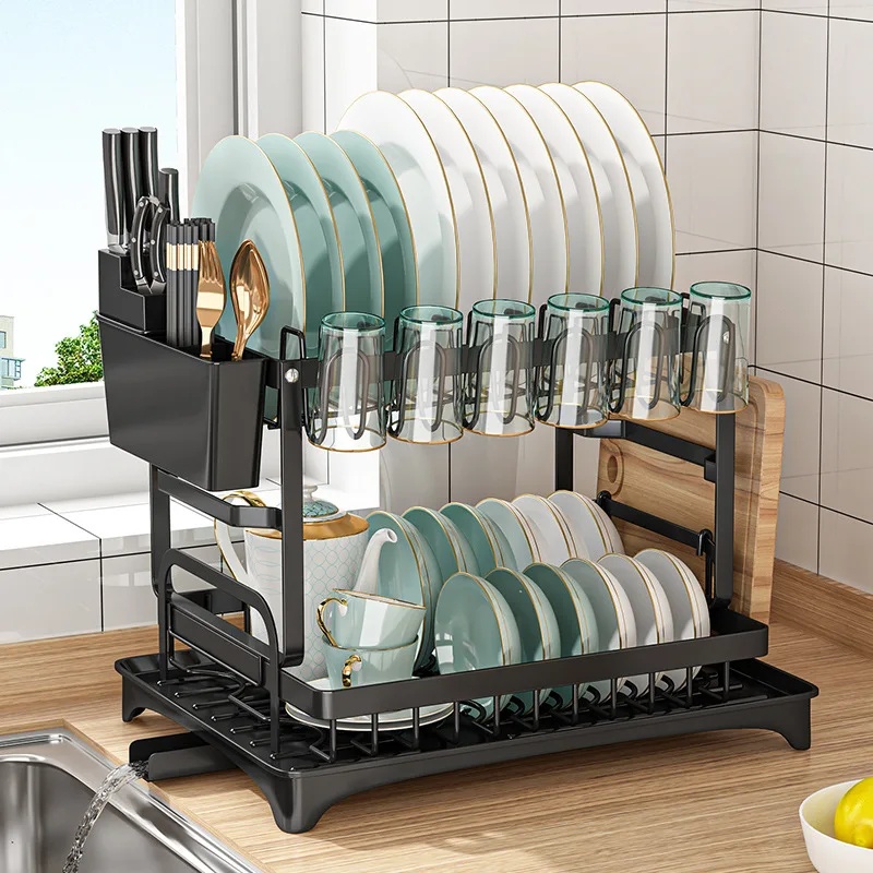 Escorredor de Louça de 2 Nívei - Commercial Kitchen Knife Holder avaliação e preço