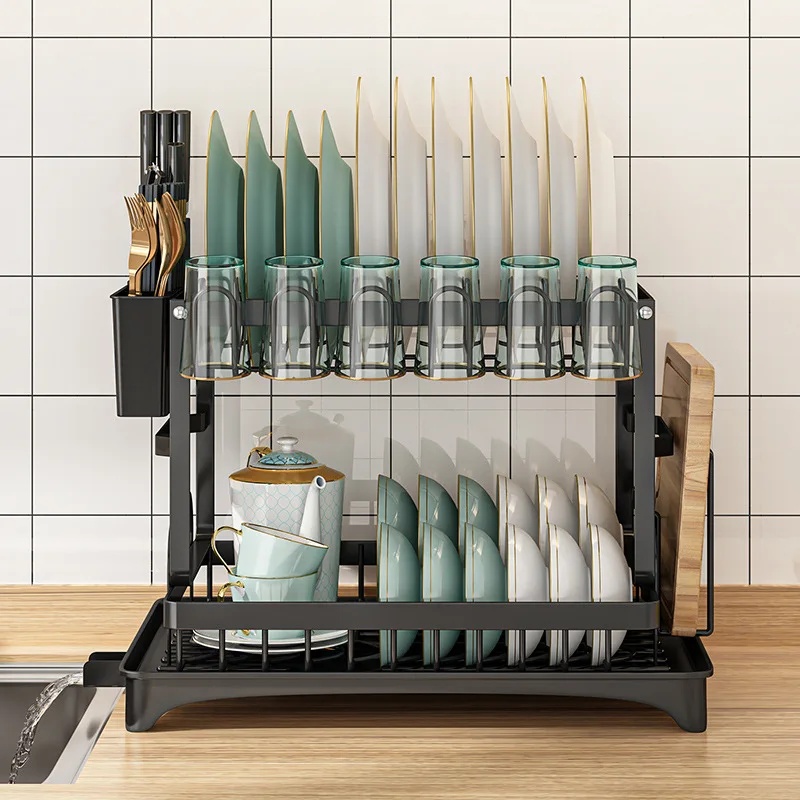 Escorredor de Louça de 2 Nívei - Commercial Kitchen Knife Holder avaliação e preço