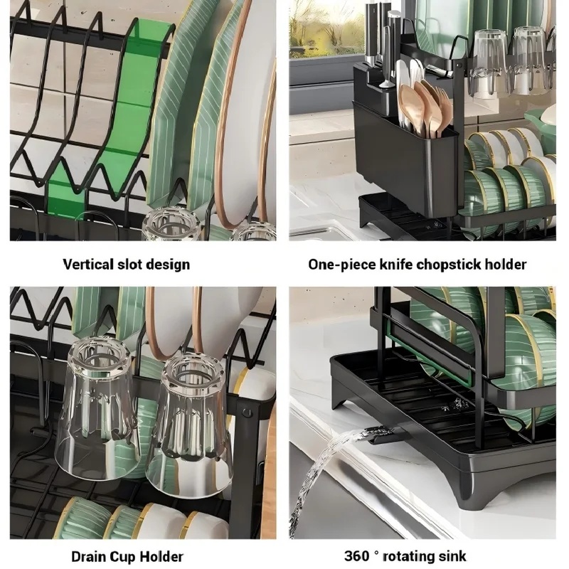 Escorredor de Louça de 2 Nívei - Commercial Kitchen Knife Holder avaliação e preço