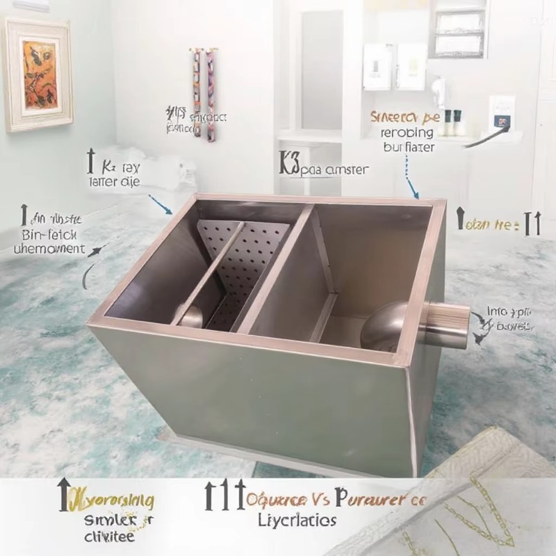 Novo armadilha de graxa de coz - Commercial Kitchen Grease Trap avaliação e preço